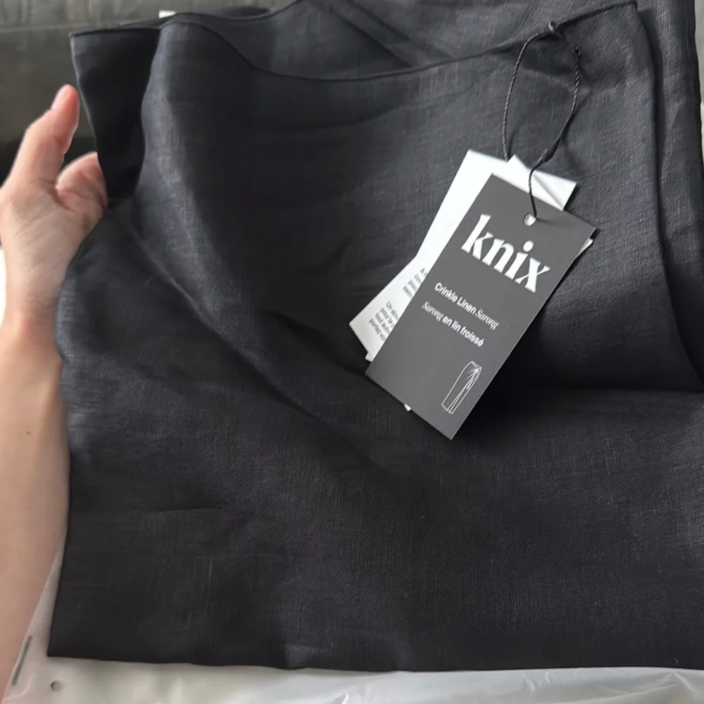 Knix Crinkle Linen Sarong Size M/L NWT - Picture 4 of 5